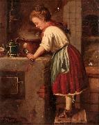 Gustave Moreau La jeune cuisiniere oil painting